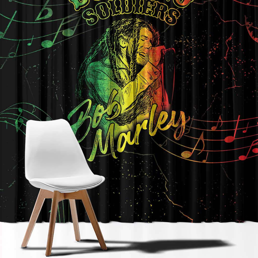 Reggae King Buffalo Soldier Window Curtain Honoring The Legend LT05 - Wonder Print Shop