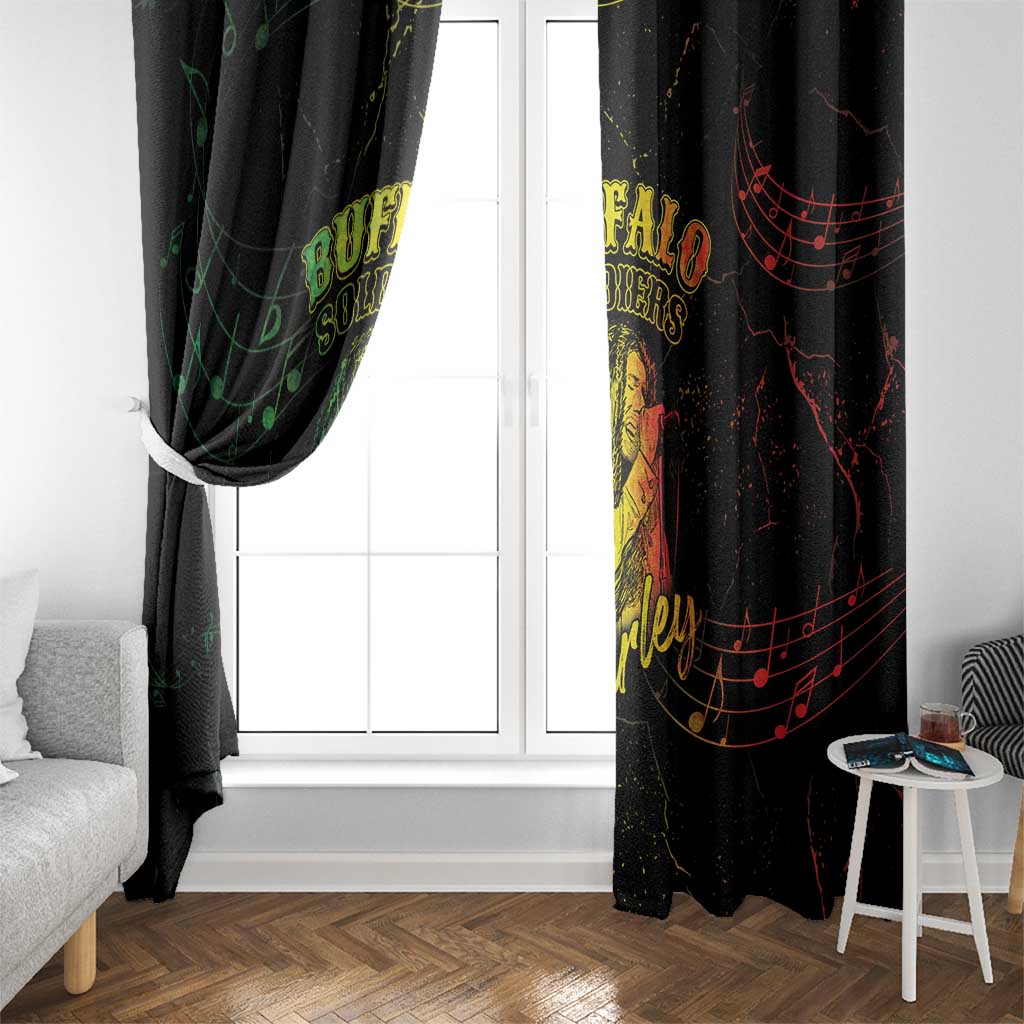 Reggae King Buffalo Soldier Window Curtain Honoring The Legend LT05 - Wonder Print Shop