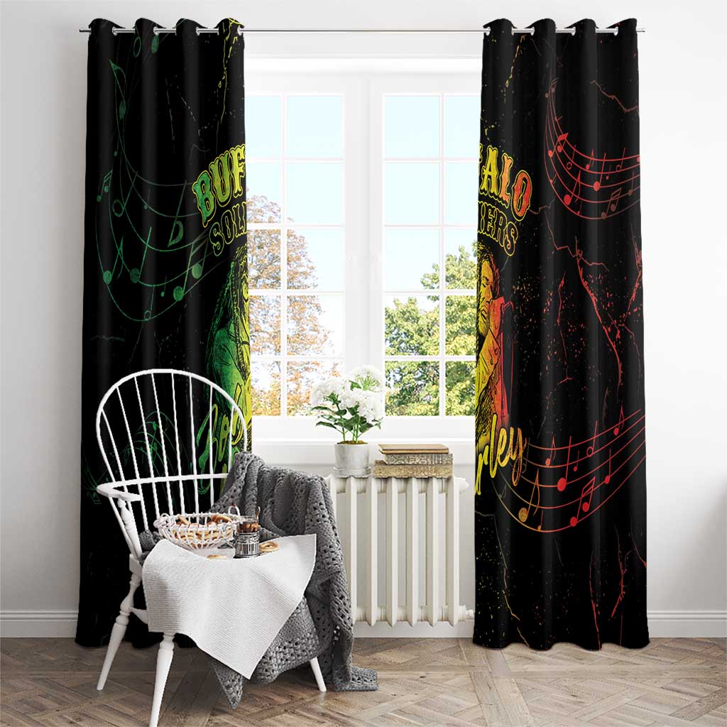Reggae King Buffalo Soldier Window Curtain Honoring The Legend LT05 - Wonder Print Shop