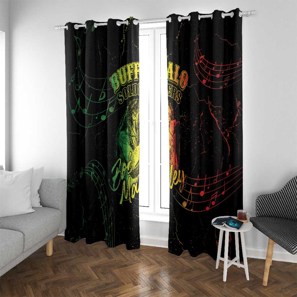Reggae King Buffalo Soldier Window Curtain Honoring The Legend LT05 - Wonder Print Shop
