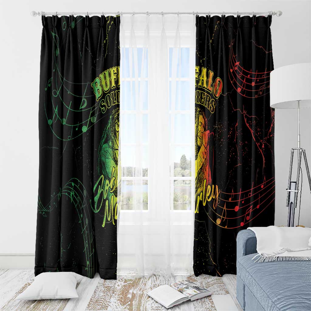 Reggae King Buffalo Soldier Window Curtain Honoring The Legend LT05 - Wonder Print Shop