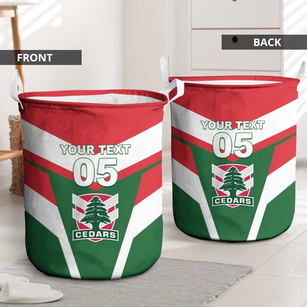 Custom Lebanon Rugby Laundry Basket Go Champions - Wonder Print Shop