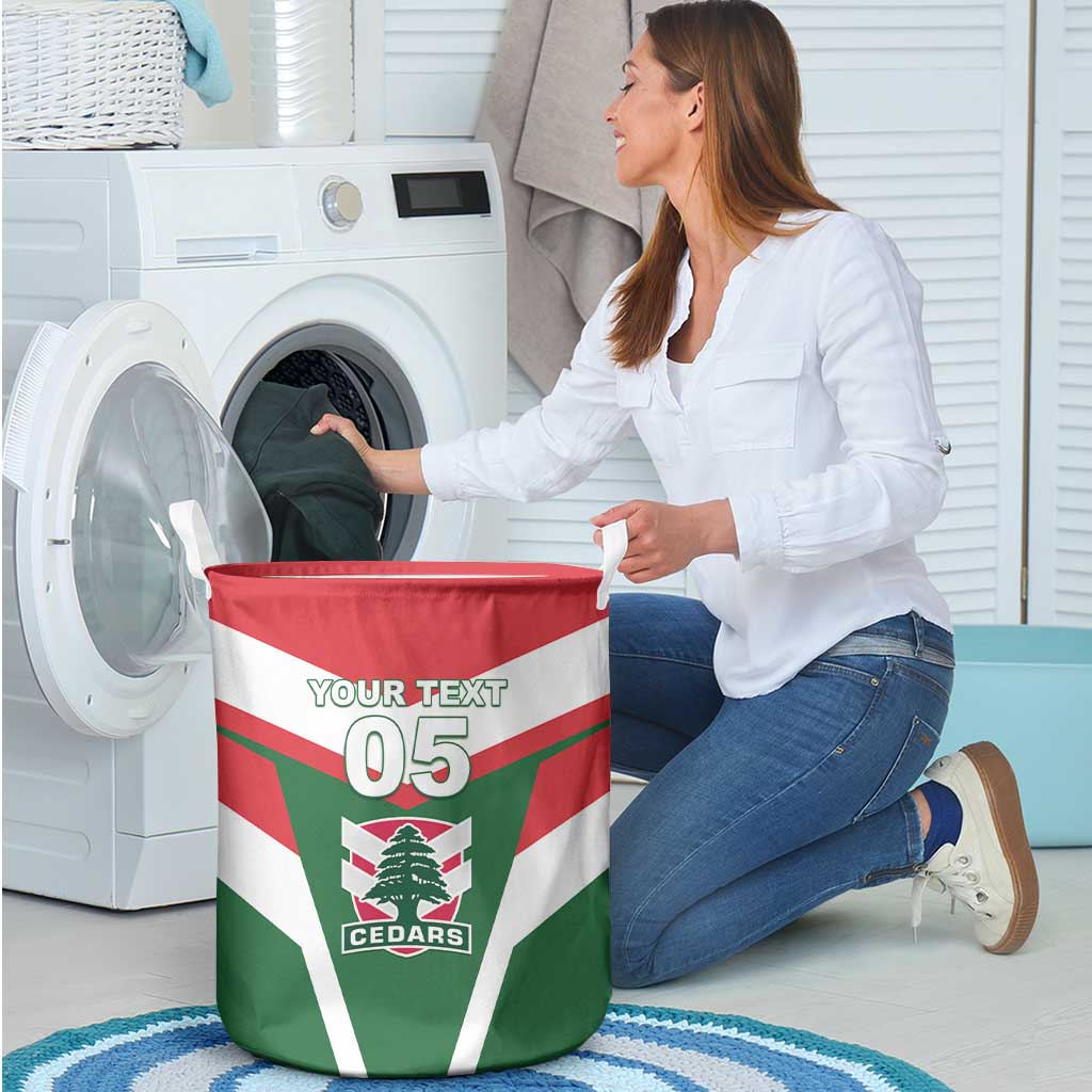 Custom Lebanon Rugby Laundry Basket Go Champions - Wonder Print Shop