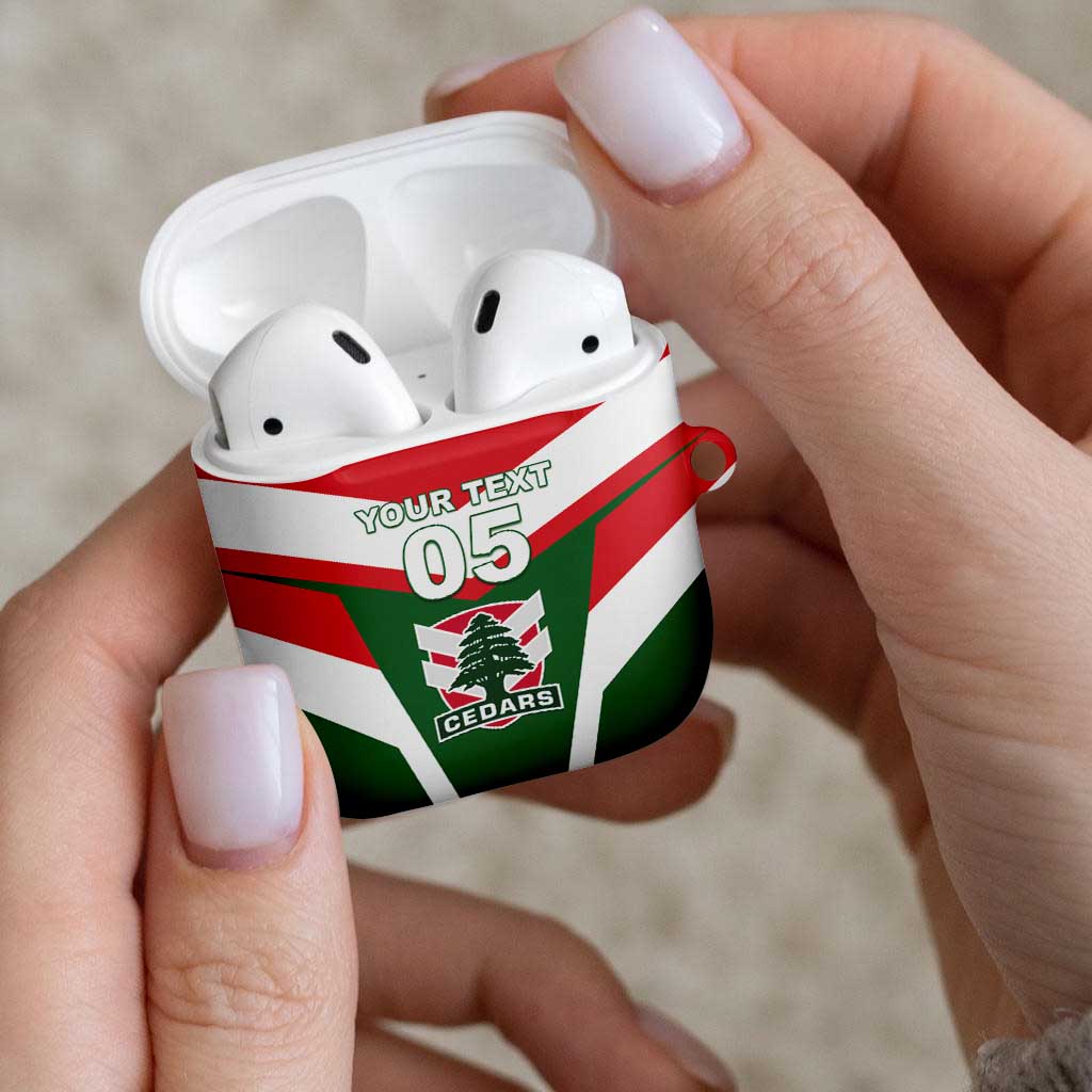 Custom Lebanon Rugby AirPods Case Go Champions - Wonder Print Shop