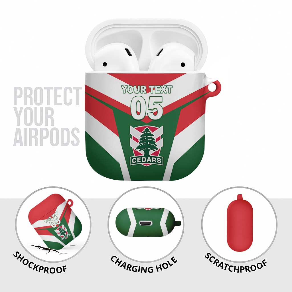 Custom Lebanon Rugby AirPods Case Go Champions - Wonder Print Shop