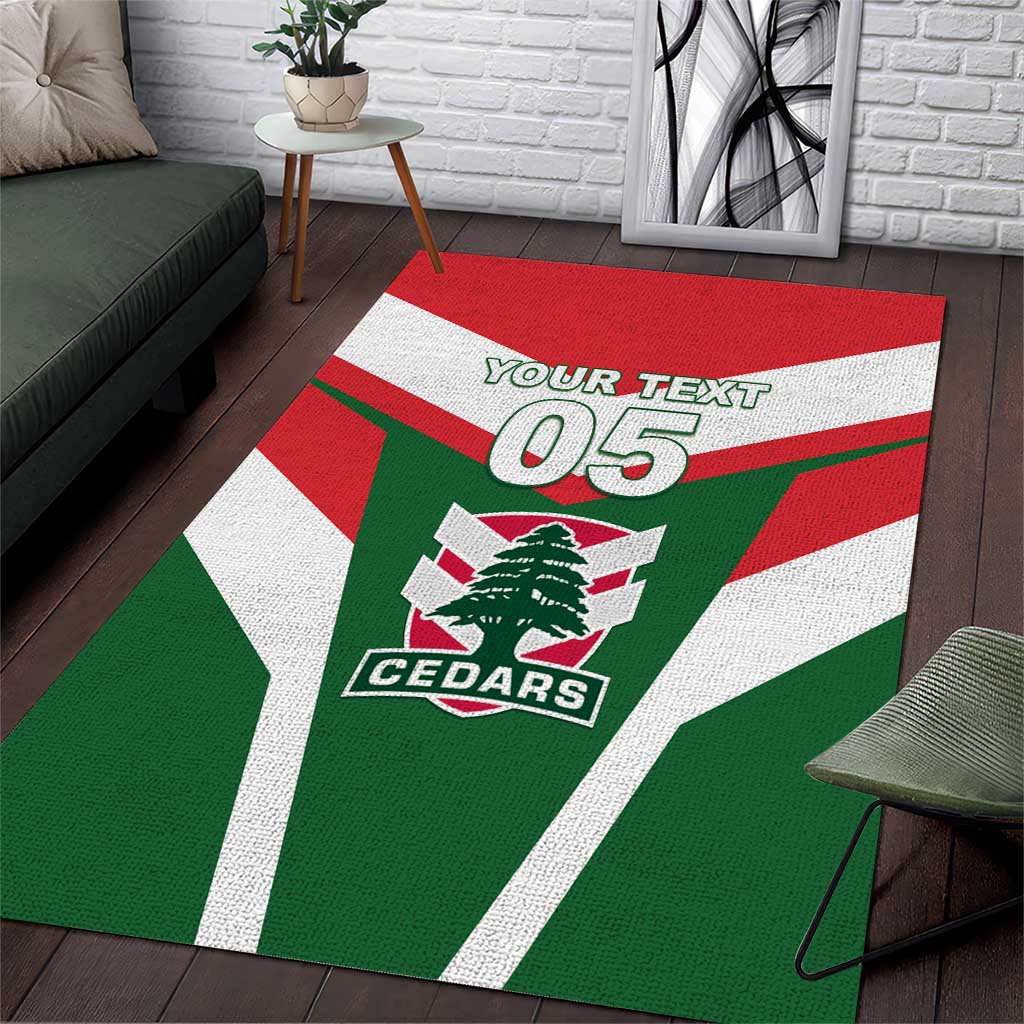 Custom Lebanon Rugby Area Rug Go Champions - Wonder Print Shop