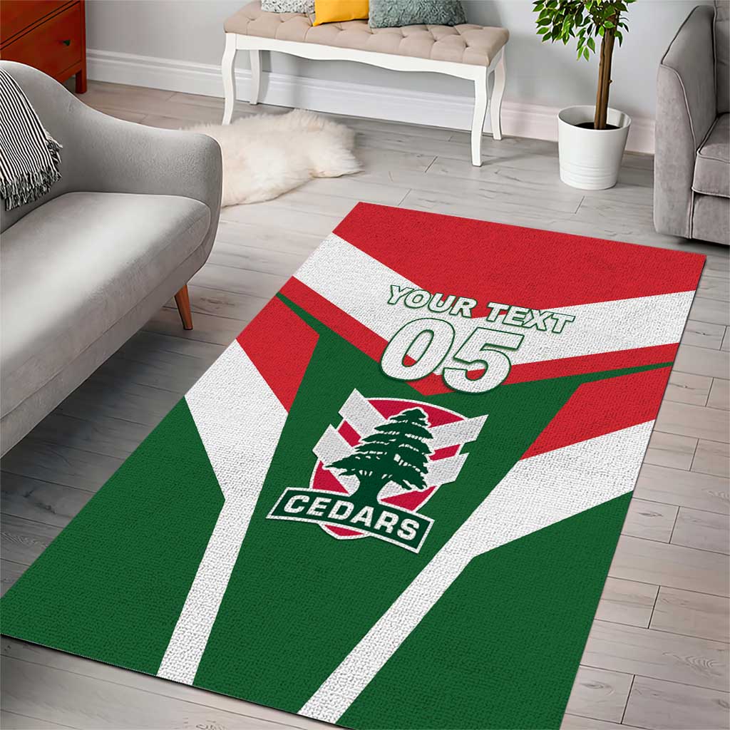 Custom Lebanon Rugby Area Rug Go Champions - Wonder Print Shop