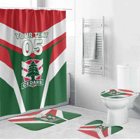 Custom Lebanon Rugby Bathroom Set Go Champions - Wonder Print Shop