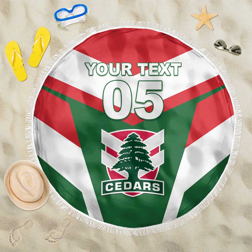 Custom Lebanon Rugby Beach Blanket Go Champions - Wonder Print Shop