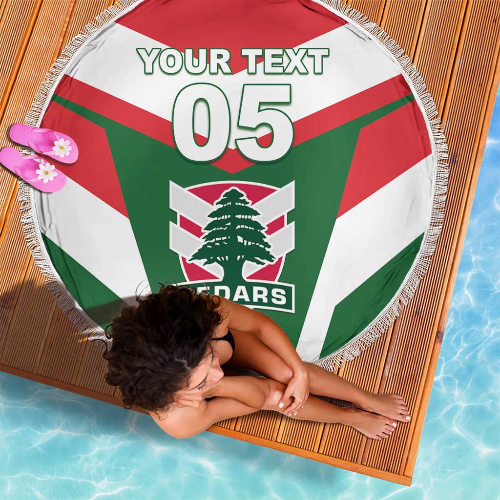 Custom Lebanon Rugby Beach Blanket Go Champions - Wonder Print Shop