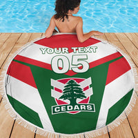 Custom Lebanon Rugby Beach Blanket Go Champions - Wonder Print Shop