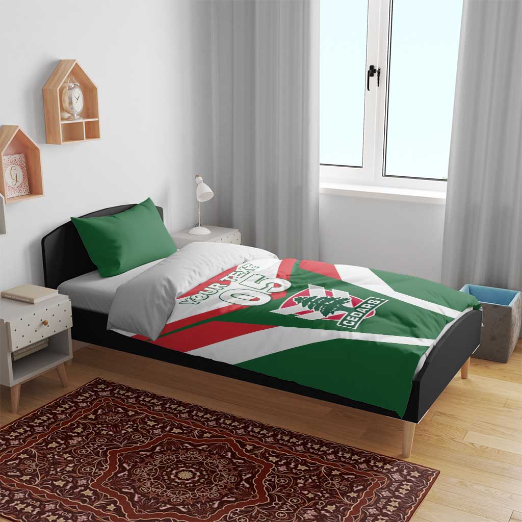 Custom Lebanon Rugby Bedding Set Go Champions - Wonder Print Shop