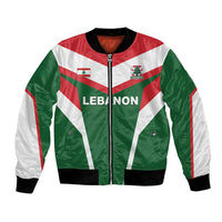 Custom Lebanon Rugby Bomber Jacket Go Champions - Wonder Print Shop