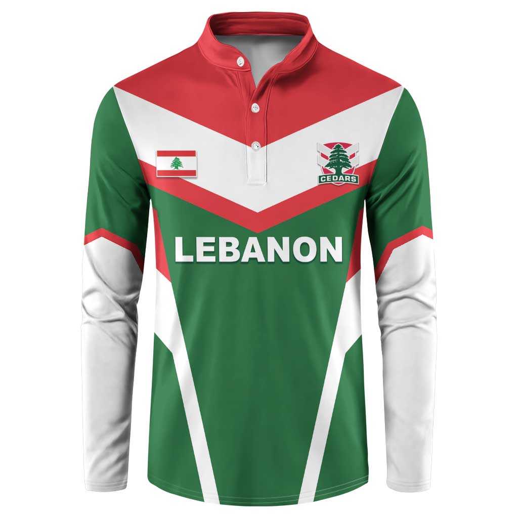 Custom Lebanon Rugby Button Sweatshirt Go Champions - Wonder Print Shop