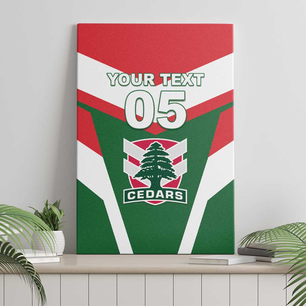 Custom Lebanon Rugby Canvas Wall Art Go Champions - Wonder Print Shop