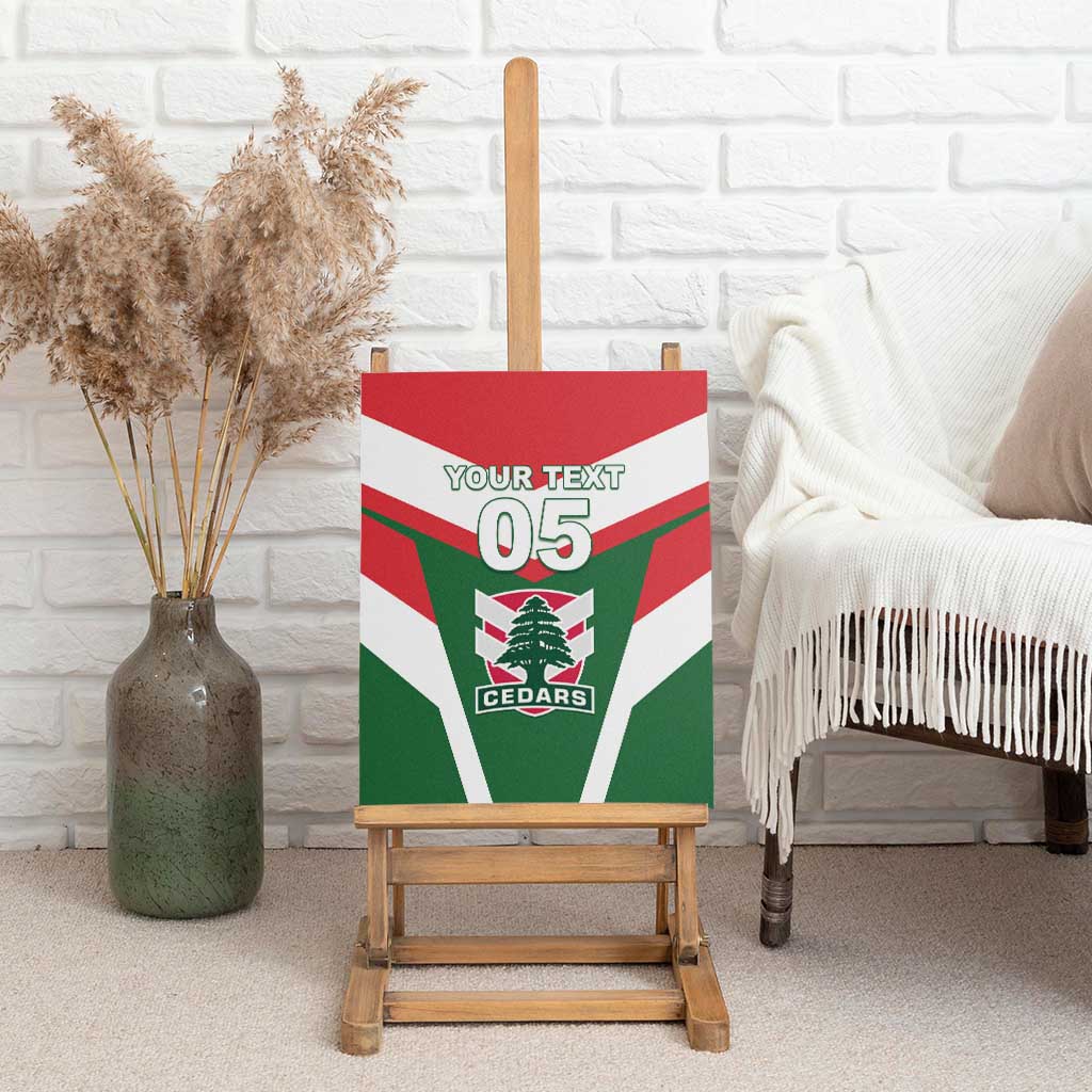 Custom Lebanon Rugby Canvas Wall Art Go Champions - Wonder Print Shop