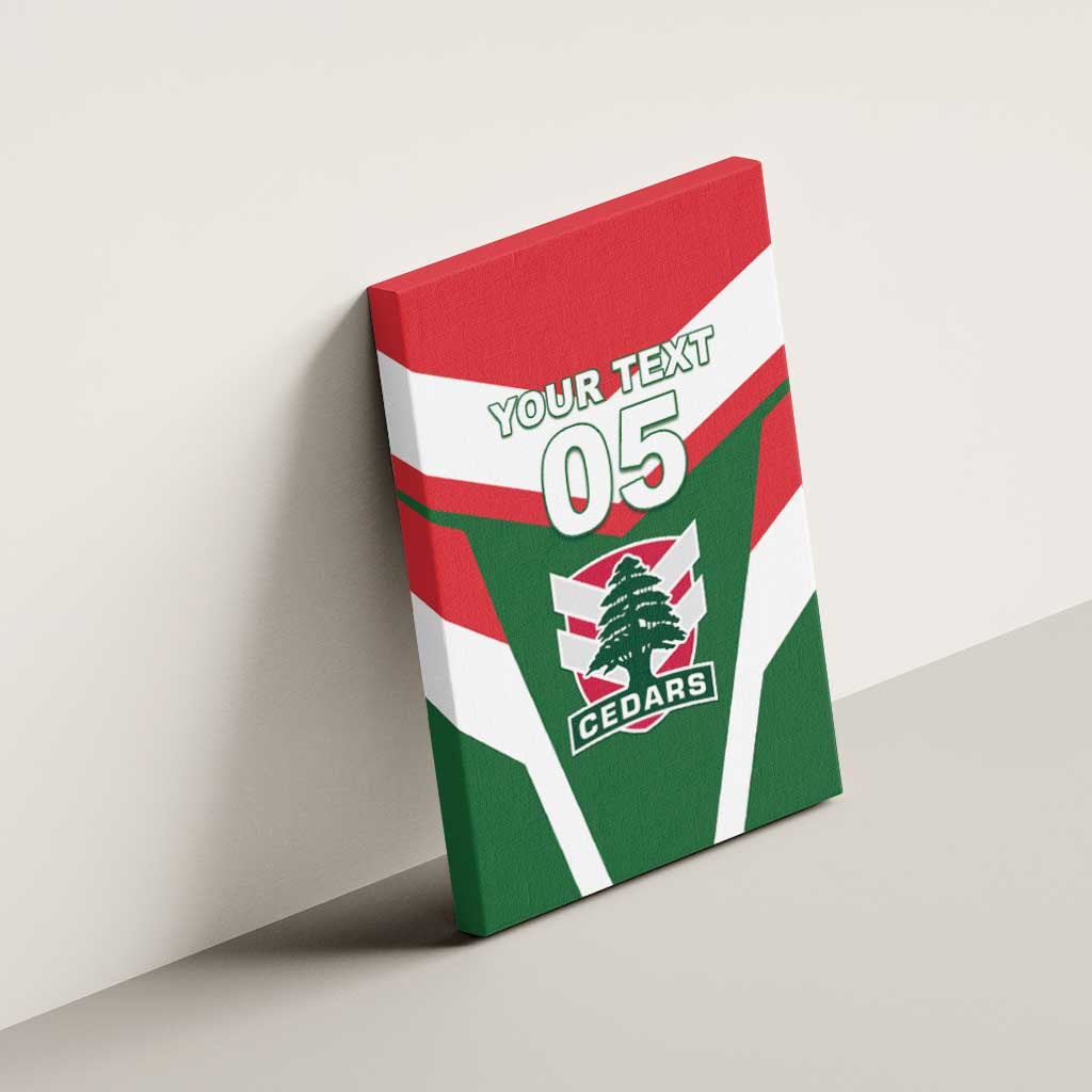 Custom Lebanon Rugby Canvas Wall Art Go Champions - Wonder Print Shop