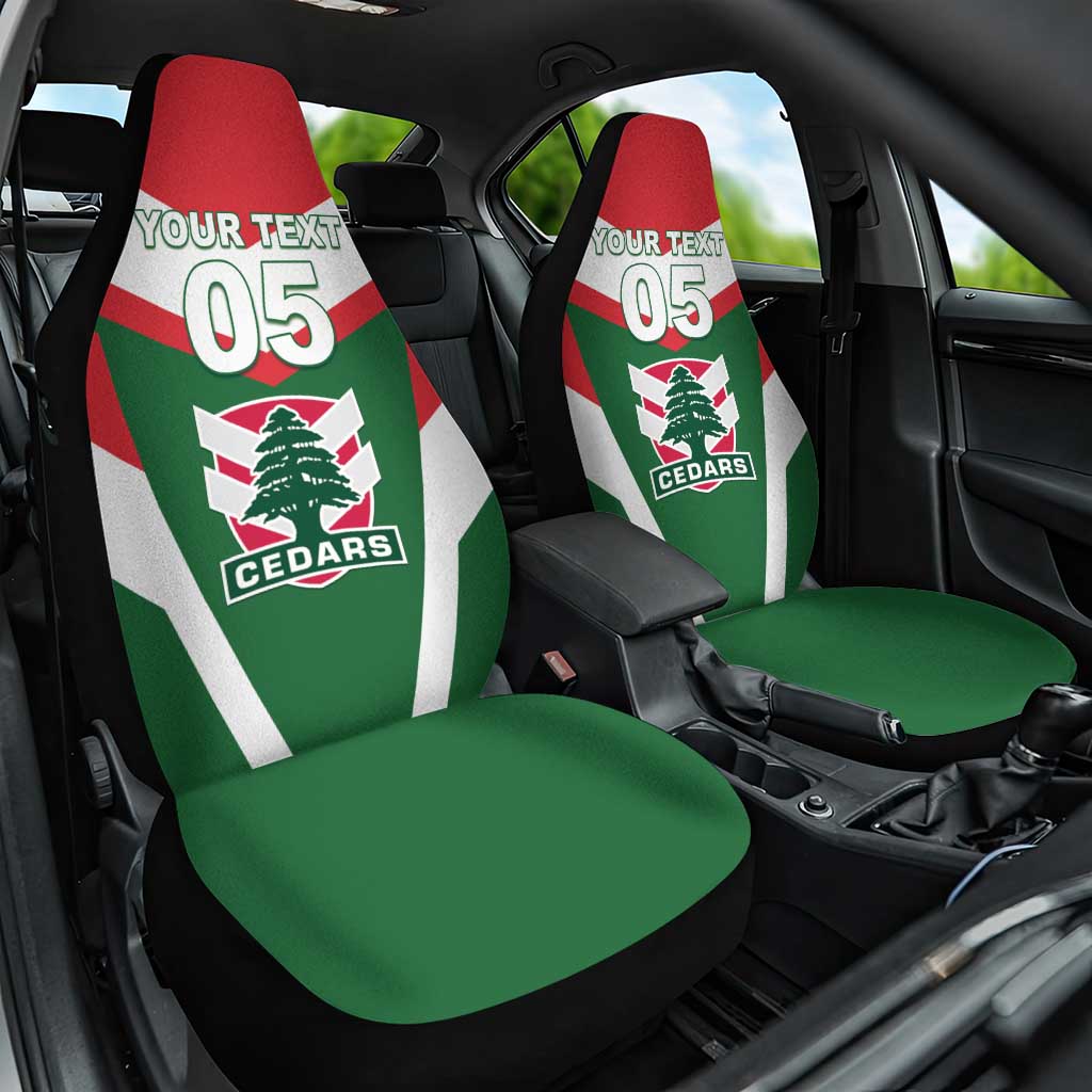 Custom Lebanon Rugby Car Seat Cover Go Champions - Wonder Print Shop