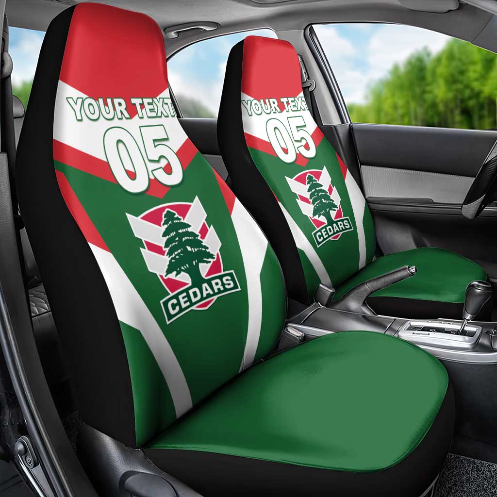 Custom Lebanon Rugby Car Seat Cover Go Champions - Wonder Print Shop
