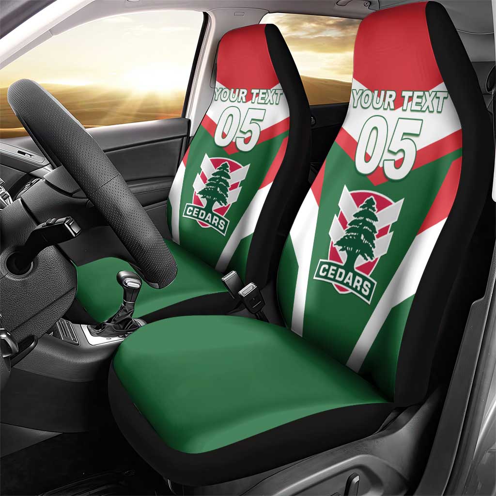 Custom Lebanon Rugby Car Seat Cover Go Champions - Wonder Print Shop