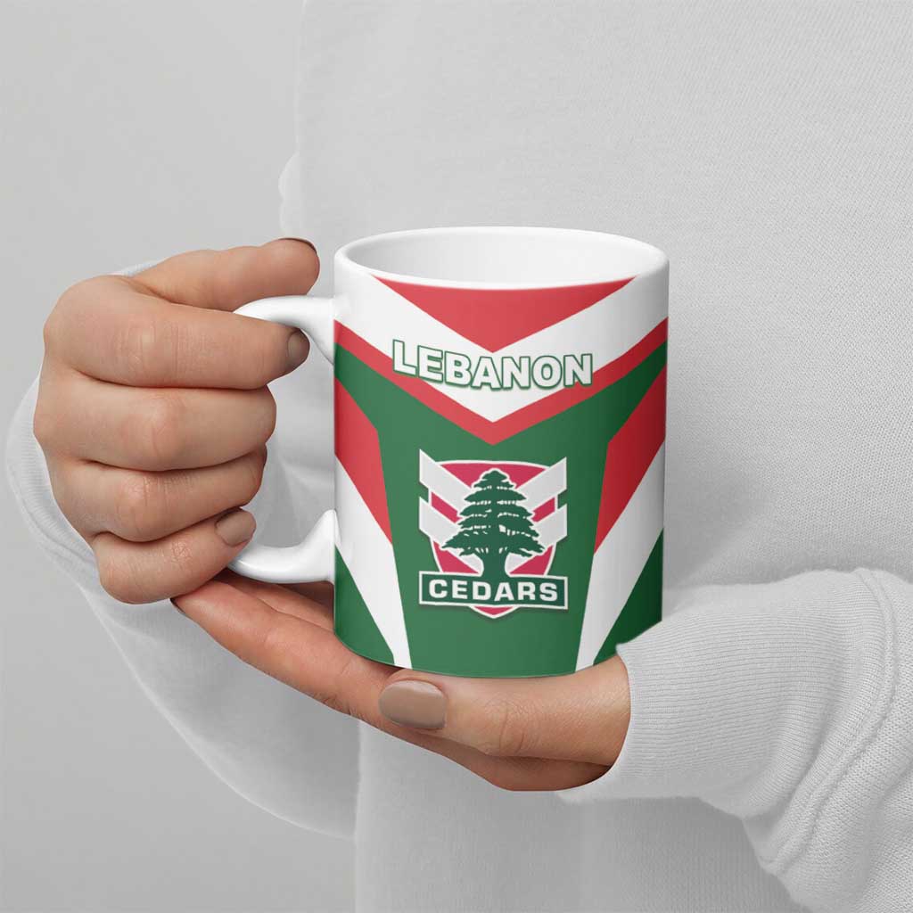 Custom Lebanon Rugby Ceramic Mug Go Champions - Wonder Print Shop
