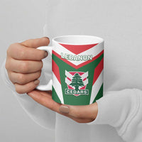 Custom Lebanon Rugby Ceramic Mug Go Champions - Wonder Print Shop