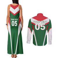 Custom Lebanon Rugby Couples Matching Tank Maxi Dress and Long Sleeve Button Shirt Go Champions - Wonder Print Shop