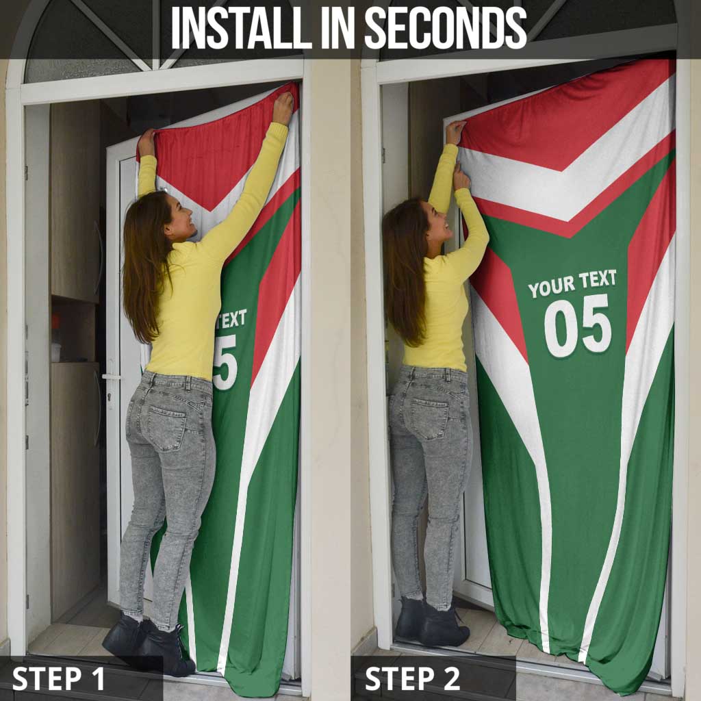 Custom Lebanon Rugby Door Cover Go Champions - Wonder Print Shop