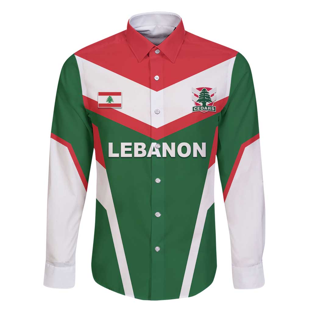 Custom Lebanon Rugby Family Matching Long Sleeve Bodycon Dress and Hawaiian Shirt Go Champions - Wonder Print Shop