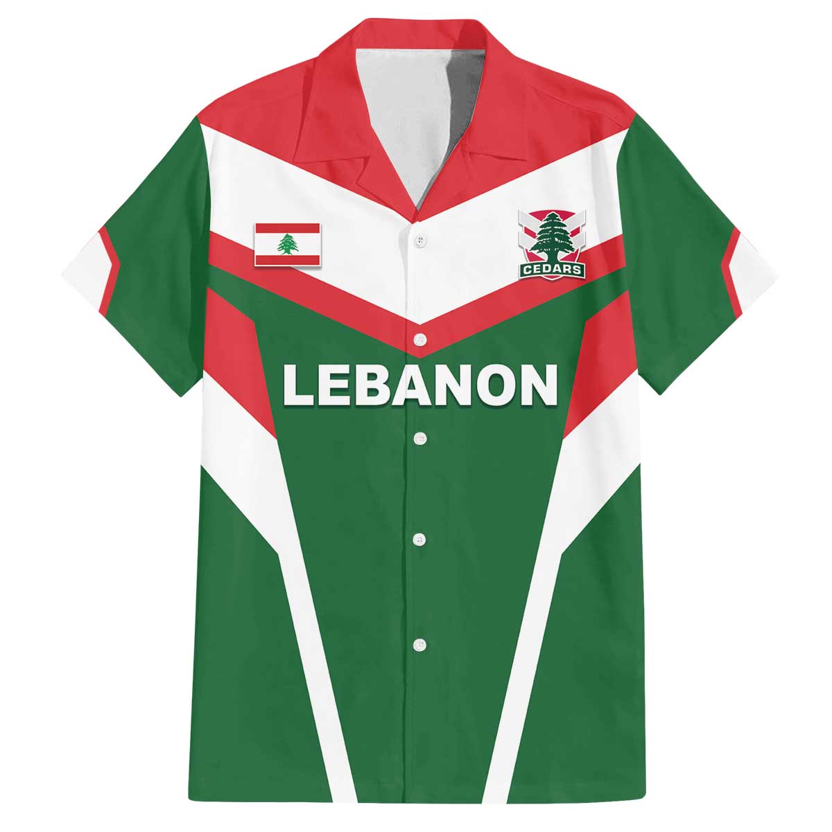 Custom Lebanon Rugby Family Matching Off The Shoulder Long Sleeve Dress and Hawaiian Shirt Go Champions - Wonder Print Shop