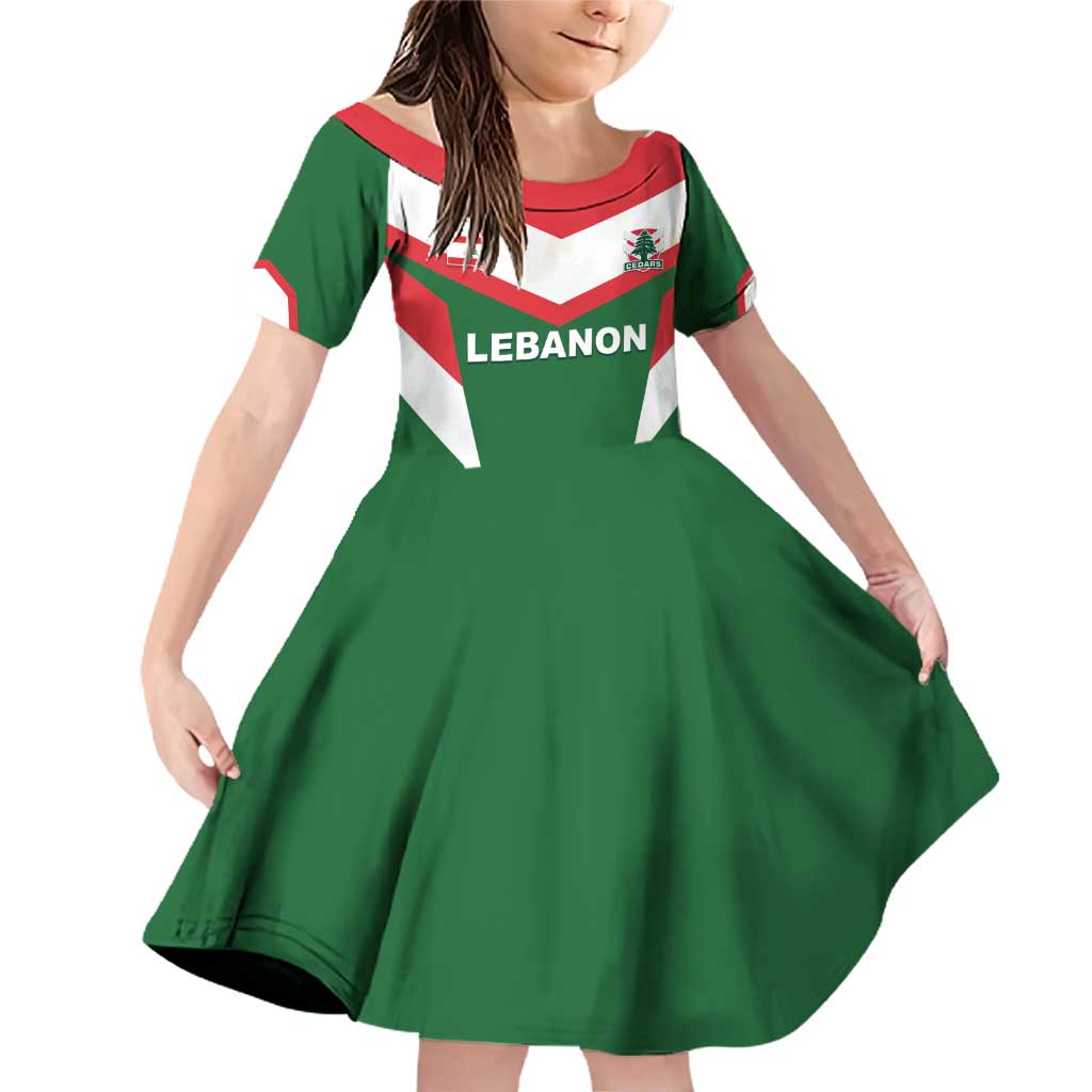 Custom Lebanon Rugby Family Matching Off Shoulder Short Dress and Hawaiian Shirt Go Champions - Wonder Print Shop