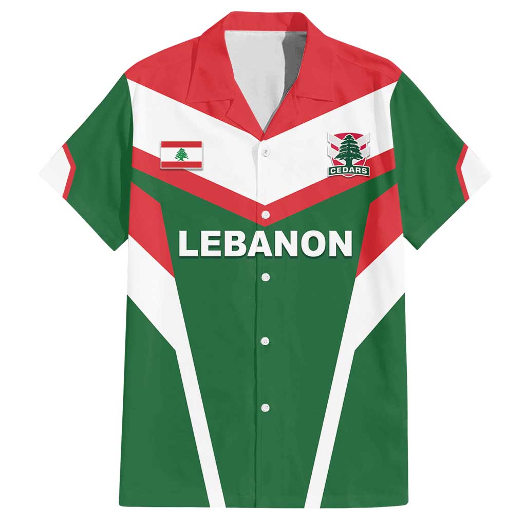 Custom Lebanon Rugby Family Matching Off Shoulder Short Dress and Hawaiian Shirt Go Champions - Wonder Print Shop