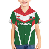 Custom Lebanon Rugby Family Matching Summer Maxi Dress and Hawaiian Shirt Go Champions - Wonder Print Shop