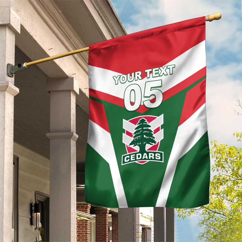 Custom Lebanon Rugby Garden Flag Go Champions - Wonder Print Shop
