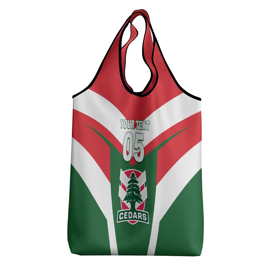 Custom Lebanon Rugby Grocery Bag Go Champions - Wonder Print Shop