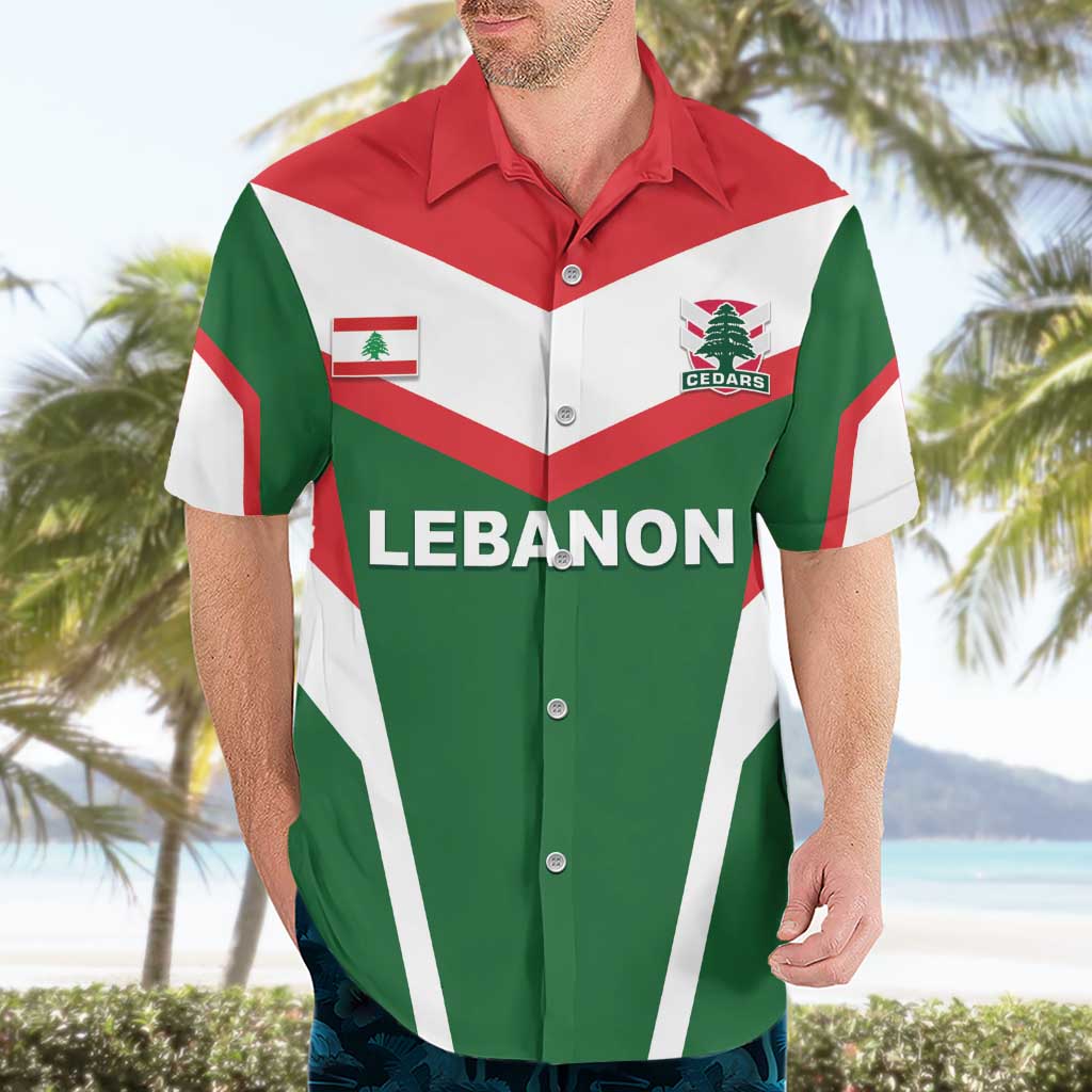 Custom Lebanon Rugby Hawaiian Shirt Go Champions - Wonder Print Shop