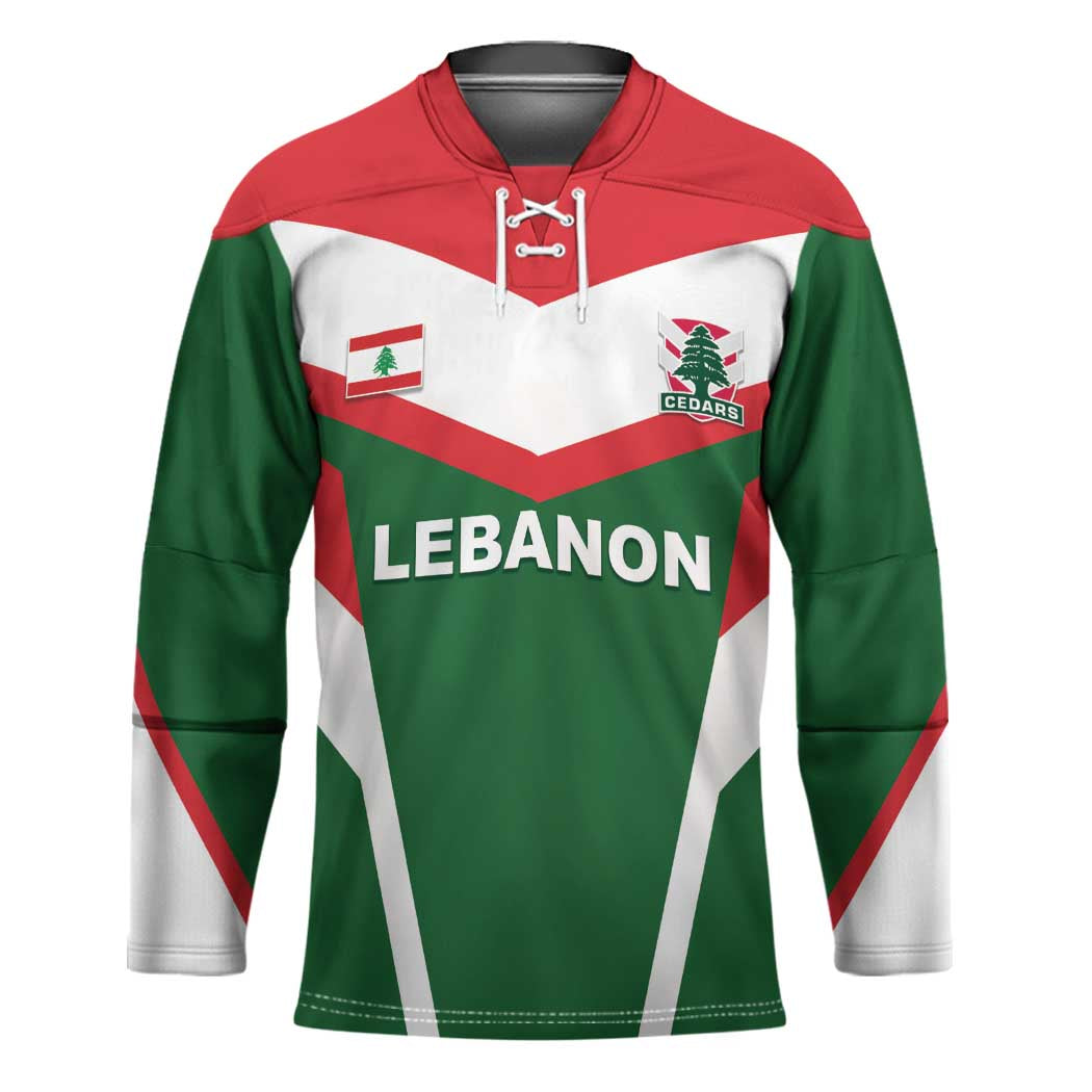 Custom Lebanon Rugby Hockey Jersey Go Champions - Wonder Print Shop