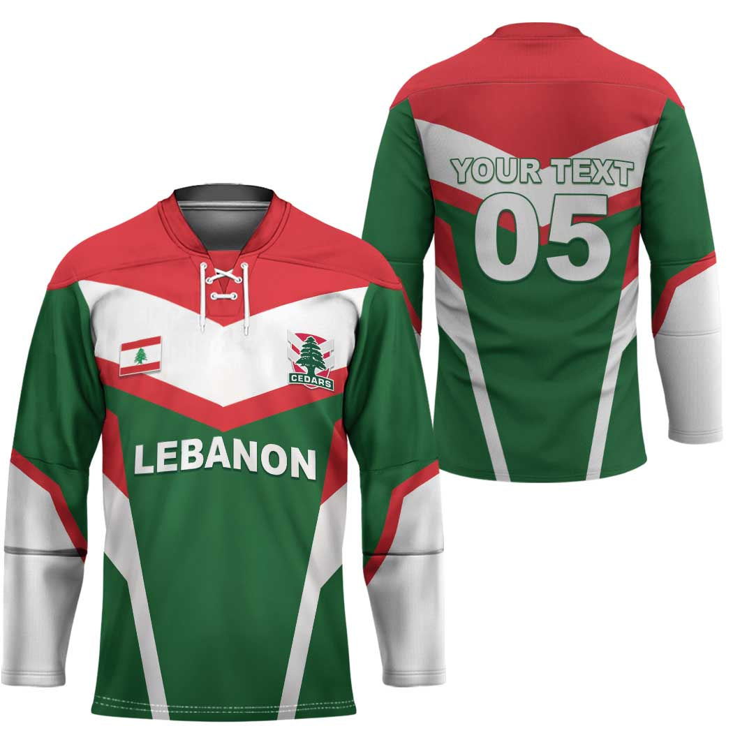 Custom Lebanon Rugby Hockey Jersey Go Champions - Wonder Print Shop