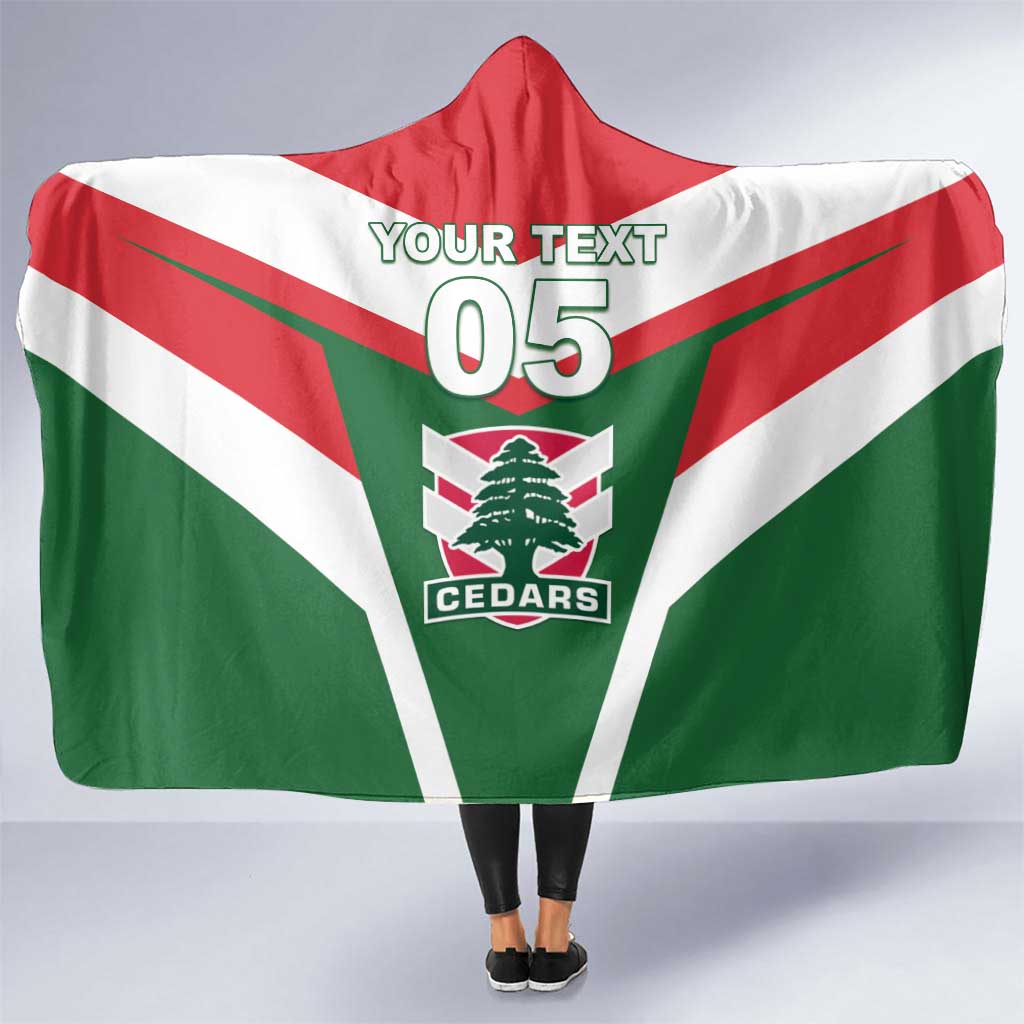 Custom Lebanon Rugby Hooded Blanket Go Champions - Wonder Print Shop
