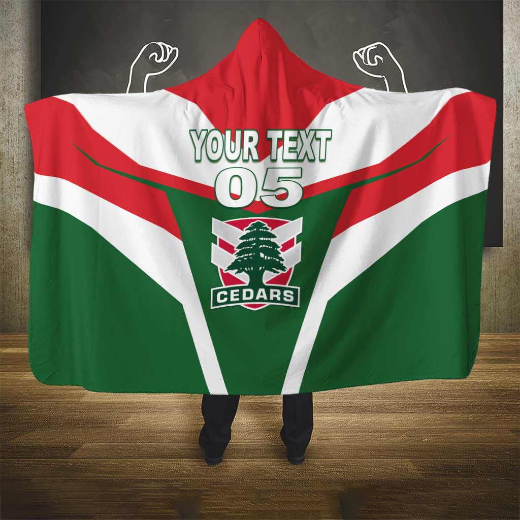 Custom Lebanon Rugby Hooded Blanket Go Champions - Wonder Print Shop