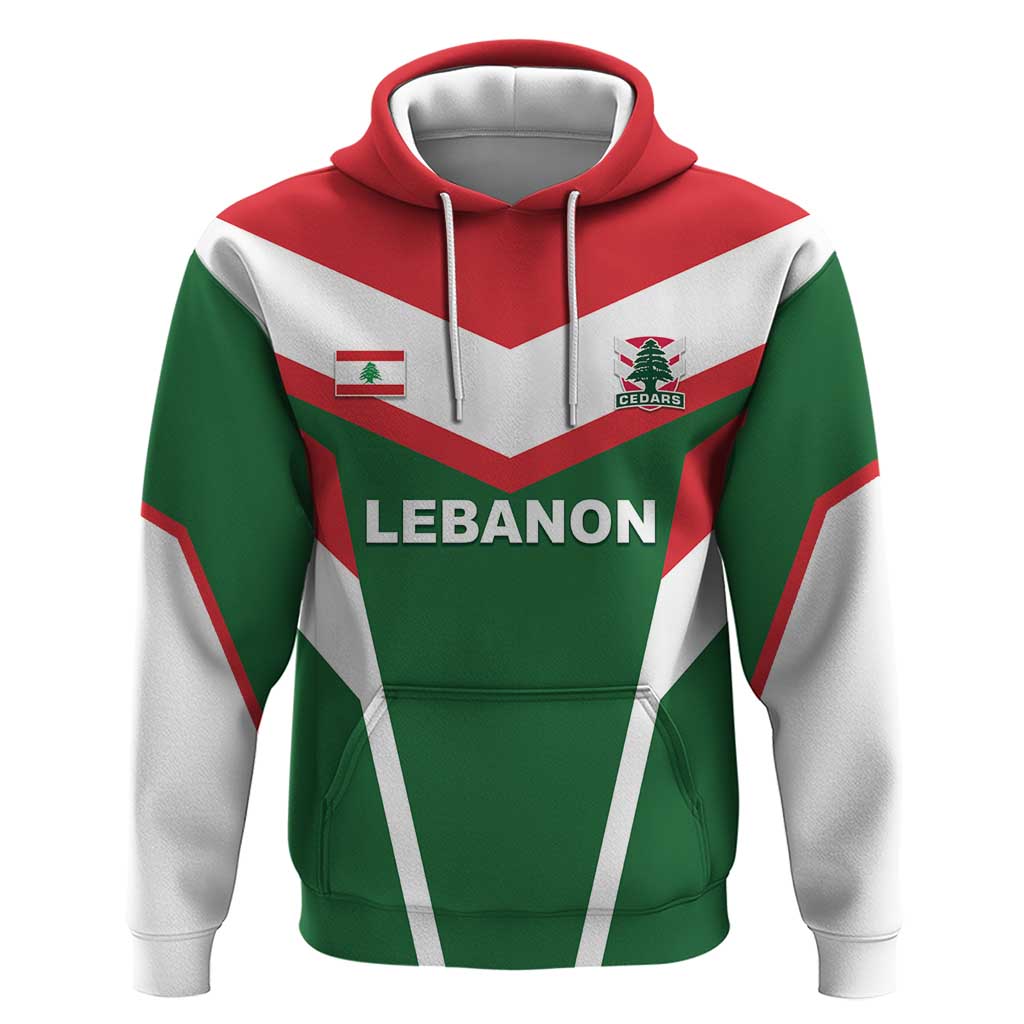 Custom Lebanon Rugby Hoodie Go Champions - Wonder Print Shop