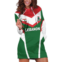 Custom Lebanon Rugby Hoodie Dress Go Champions - Wonder Print Shop