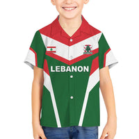 Custom Lebanon Rugby Kid Hawaiian Shirt Go Champions - Wonder Print Shop