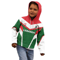 Custom Lebanon Rugby Kid Hoodie Go Champions - Wonder Print Shop
