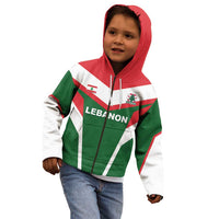 Custom Lebanon Rugby Kid Hoodie Go Champions - Wonder Print Shop