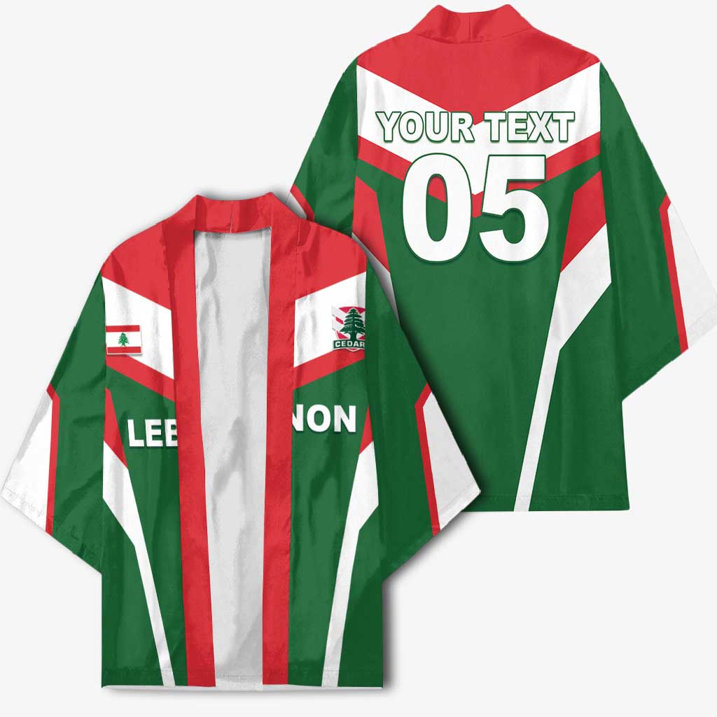 Custom Lebanon Rugby Kimono Go Champions - Wonder Print Shop