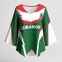 Custom Lebanon Rugby Kimono Sleeve Blouse Go Champions - Wonder Print Shop