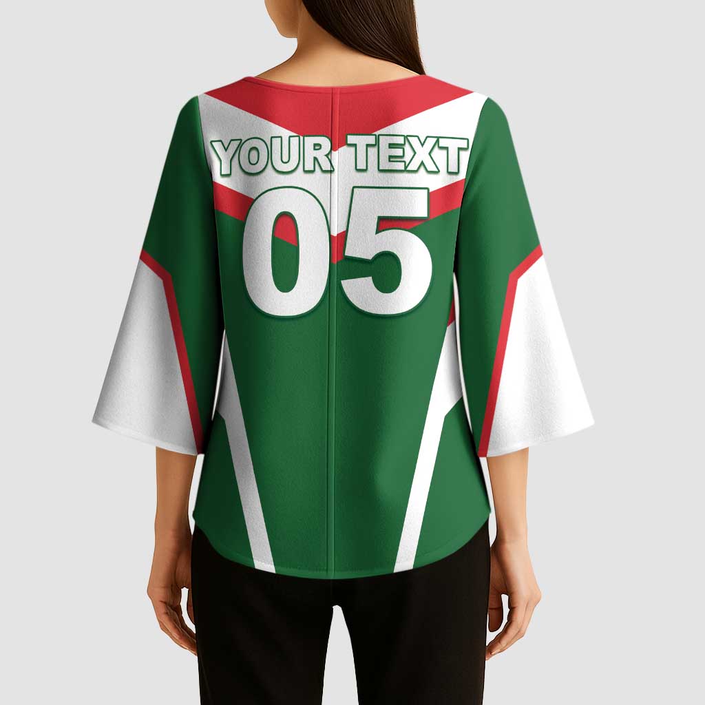 Custom Lebanon Rugby Kimono Sleeve Blouse Go Champions - Wonder Print Shop