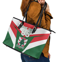 Custom Lebanon Rugby Leather Tote Bag Go Champions - Wonder Print Shop