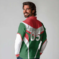 Custom Lebanon Rugby Long Sleeve Polo Shirt Go Champions - Wonder Print Shop